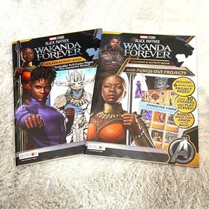 Black Panther Wakanda Forever Sticker Activity and Coloring Books two br…